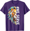 Lions Club members outfit gift Lions Club Members we Serve Outfit for Service Work T-Shirt - Purple