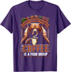 Bear Coffee Lover Sarcastic Bear Coffee Is A Food Group Bear Coffee T-Shirt - Purple