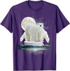Funny Polar Bear Shirts Polar Bears - Wildlife Zoo Animal Lover Zookeeper Nature T-Shirt Small - Purple