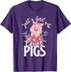 Animal Tees & Gift Idea Just A Girl Who Loves Pig T-Shirt - Purple