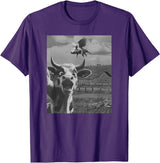 When Pigs Fly Pig Lover Designs Apparel Gifts Cow Selfie With Flying Pigs Fly Funny Gift for Men Women Kid T-Shirt - Purple