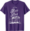 Vintage Retro Distressed Bear Tee Bass Lake Vintage Bass Lake Retro Bear Vacation California T-Shirt - Purple