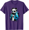 Panda Musik DJ Controller Gaming Panda Panda Music DJ Controller Gaming Panda T-Shirt - Purple