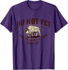 Cody Wyoming Do Not Pet the Fluffy Cows Do Not Pet the Fluffy Cows Cody WY Bison Souvenir Funny T-Shirt - Purple