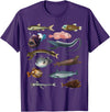 Educational Science Ideas Deep Sea Fish Ocean Biology & Marine Science Educational T-Shirt - Purple