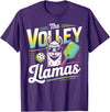 CharlIan Minds - LlamaLovers The Volley Llamas Pickleball Funny Llama T-Shirt - Purple