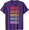 horses Apparel Horses T-Shirt - Purple