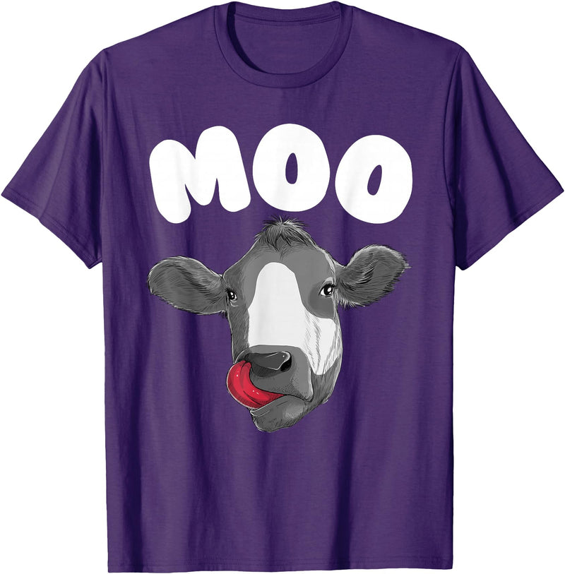 Cow Gift Cow Lover Accessories Cattle Farmer Stuff Funny Cow Design For Men Women Cow Farmer Dairy Farm Animal T-Shirt -