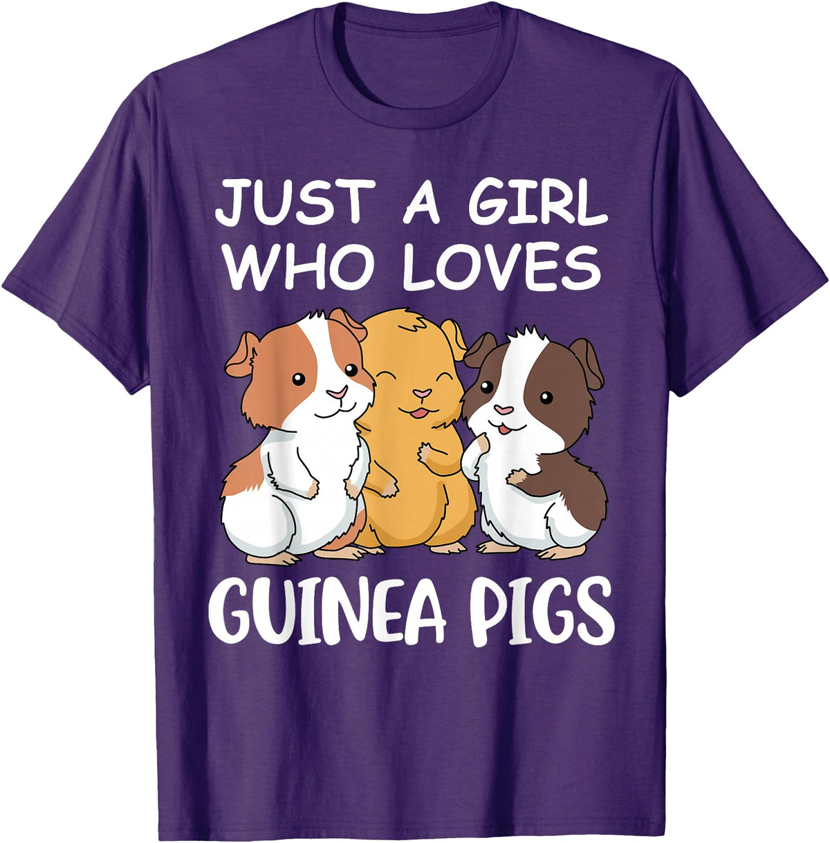 Guinea Pig Gifts & Prints Guinea Pig Shirt Girls Guinea Pig Gifts Women Guinea Pig T-Shirt - Purple