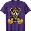 Magical and Funny Teddy Bear Gifts Cool Teddy Bear Hip Hop T-Shirt - Purple