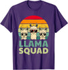 Funny Llama Gift Llama Lover Accessories & Stuff Funny Llama Design for Men Women Llama Alpaca Farm Animal T-Shirt - Purple