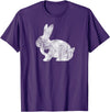 Love Bunny Rabbit Lover Animal Pet Owner Easter Gift T-Shirt in Purple