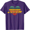 Just for Mom Mama Bear Four Cubs Shirt Retr Heart Mothers Day Gift T-Shirt - Purple