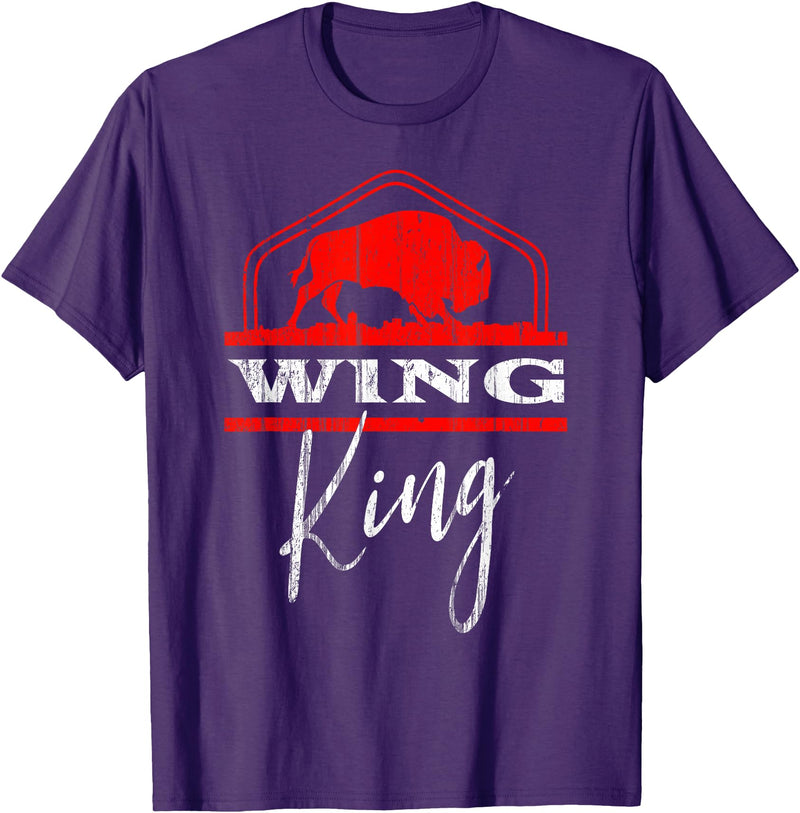 Nickel City Tailgate Gear Buffalo Wing King Legend T-Shirt - Purple