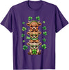 St Patricks Day Highland Cow Lucky Irish Shamrock Funny St Patrick's Day Highland Cow Lucky Shamrock Irish T-Shirt - Purple
