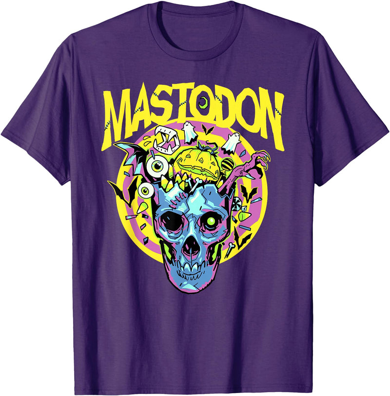 Mastodon Sam Splosion Yellow T-Shirt - As Pictured