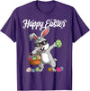 Dabbing Rabbit Easter Day Eggs Dab Boys Girls Kid Gift Bunny T-Shirt in Purple