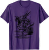 Cute Rabbit Lover Bunny Graphic T-Shirt (Slate Grey) in Purple