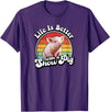 Funny Girls Piggy Mom Farm Gift T Shirts & Hoodies Mens Womens Retro Vintage Life Is Better Cute Show Pig Lover T-Shirt - Purple