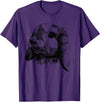Rabbit Bunny Realistic Drawing , Graphic Lop Eared Bunny T-Shirt in Purple
