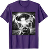 Funny Pig UFO Alien Pig Graphic Designs Funny Pig UFO Alien Pig Graphic Men Women T-Shirt - Purple