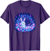Enchanting Bunny in Candy Cave Fantasy World T-Shirt in Purple
