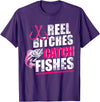 Reel Bitches catch fishes tee Reel Bitches Catch Fishes Funny Fishing T-Shirt - Purple