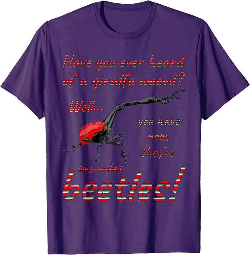 ETCreations Giraffe Weevil T-Shirt - Purple