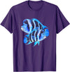 World Support Tees Frontosa Cichlid Fish Aquarium Owners Monster Fish Gift T-Shirt - Purple