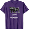 Cow Angus Tagging Things Way Before It Was Cool Black Angus T-Shirt - Purple