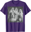 Spooky Aussie Moments Australian Shepherd Selfie Funny Ghost Halloween T-Shirt - Purple