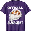 Official Sleep Pajamas Nightgown Sleepwear Co. Guinea Pig Official Sleepshirt Pajamas Nightgown T-Shirt - Purple