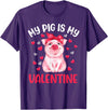 Cute Valentine Pig Apparel For Animals Lover My Pig Is My Valentine Apparel Animals Lover Gifts T-Shirt - Purple