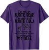 I'm Not An Auntie Bear I'm More Of An Auntie Cow T-Shirt - Purple