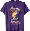 Fisherman & Fishing T-Shirts Funny Shirt "Natürlich ich komme schnell Ich habe Fische zum Fangen" [German Language] T-Shirt - Purple