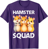 Cute Hamster Design for Men Women Kids Dwarf Hamster Lovers T-Shirt - Purple