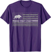 Shoppzee Wild Pig Hunting Wild Boar Hunting Shirts Pig Call For Hunting Shirt Here Piggy Piggy Hog Hunting Shir T-Shirt - Purple