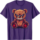 Grumpy Angry Teddy Bear Face T-Shirt