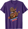 Russian Language Bear Clothing Funny Traditional Russian Bear Russian Soul T-Shirt - Purple