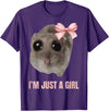 I'm Just a Girl Hamster FUNNY T-Shirt - Purple