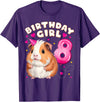 Birthday Girl by Content Design Studio 8th Birthday Girl 8 Years, Guinea Pig T-Shirt - Purple