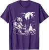 Camping Grizzly Bear Camping Bear Drinking Beer Hiking Nature Funny Grizzly Bear T-Shirt - Purple