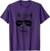 Mama Llama Funny Animal Apparel Llama Lover Mama Llama T-Shirt - Purple