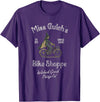 Pebble & Birch Collaborative Miss Gulch's Bike Shop, Distressed Funny Halloween T-Shirt - Purple