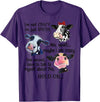 Cow I'm Not Crazy I'm Just Special Funny Cow I'm Not Crazy I'm Just Special Maybe I'm Crazy T-Shirt - Purple