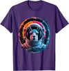 Click For Cool Space Animal Astronaut Designs Llama Men Woman Llama Colorful Space Astronaut Llama T-Shirt - Purple