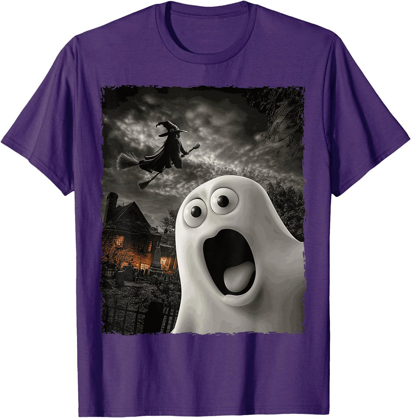 Funny Tee-Tshirt Halloween Gift Ideas Funny Boo Ghost Witch Halloween Costume T-Shirt - Purple