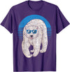 Arctic Animal Polar Bear Gifts Arctic Animal Lover Cool Sunglasses Retro Polar Bear T-Shirt - Purple