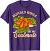 Bonafide Foodies Funny Buffalo Wings Chicken T-Shirt - Purple