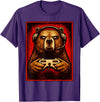 Funny Gaming Bear Gamer Graphic Gamer Bear Graphic Funny Gaming Animal Grizzly Bear Costume T-Shirt - Purple